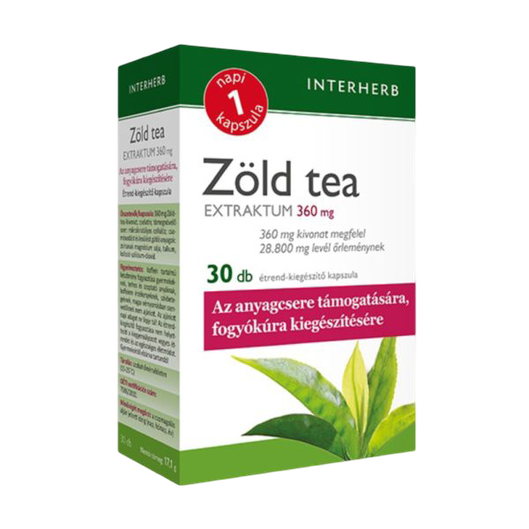 Napi 1 Zöldtea extraktum kapszula (30x)
