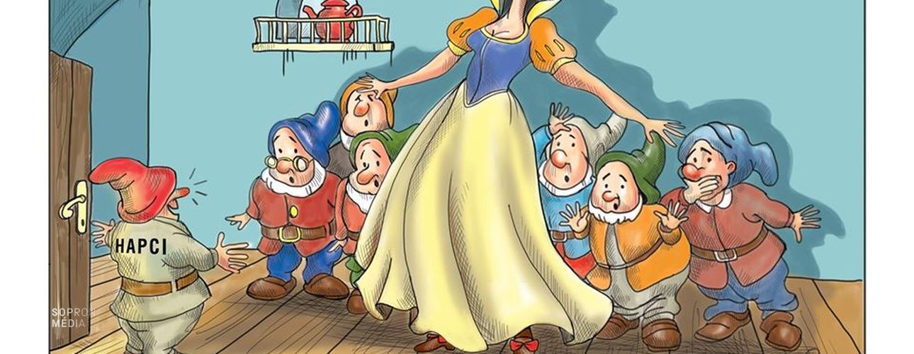 Pandémia karikatúrák Szénásitól