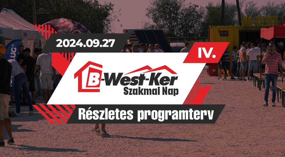 IV. B-West-Ker - Szakmai nap, Programterv