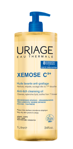 Uriage XEMOSE C8+ TUSFÜRDŐ OLAJ száraz bőrre (1000ml)
