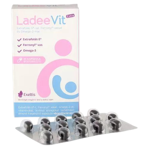Ladeevit  Extra kapszula Feronyl vas+Omega-3+Extrf (30x) termék kép