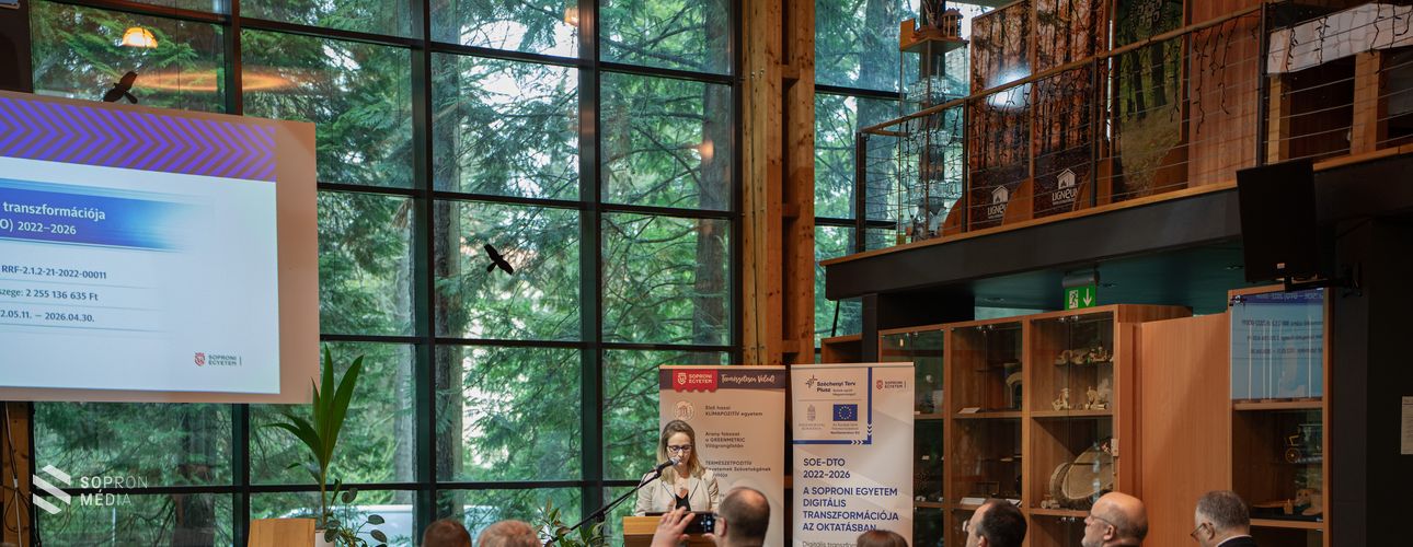 Digitális ugrás a jövőbe: lezárul a Soproni Egyetem négy éves RRF projektje