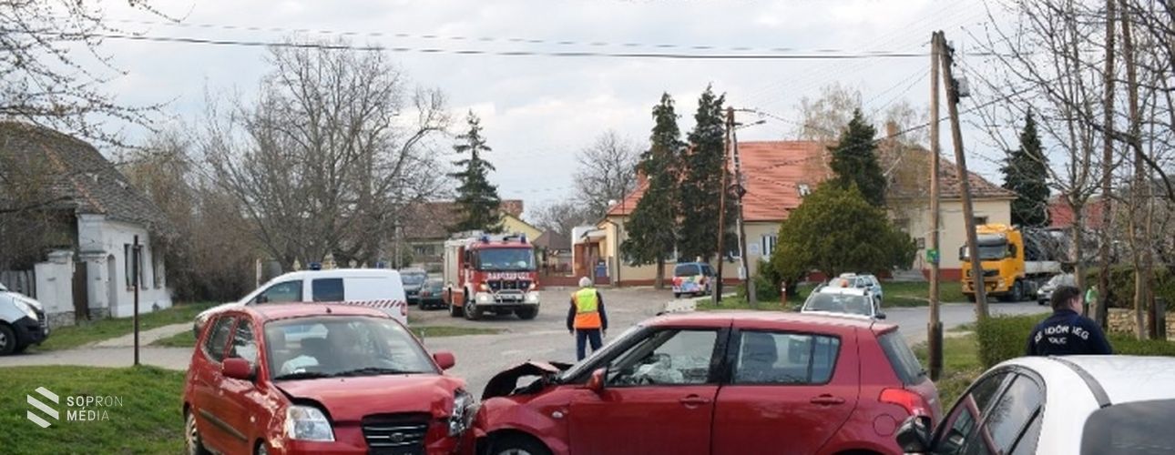 Személyi sérüléssel járó közúti közlekedési baleset történt Harkán