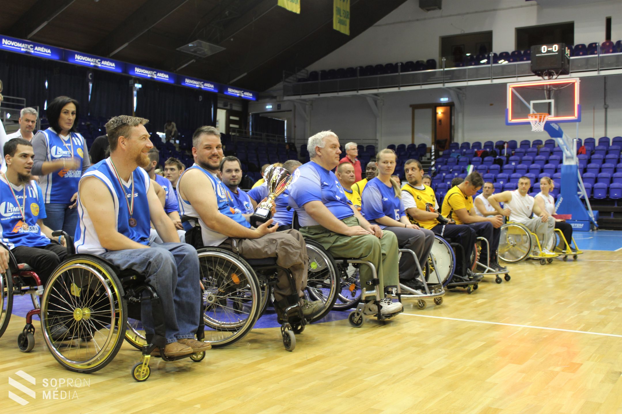 Bajnoki dobogón végeztek a soproni kerekesszékes kosárlabda csapatok
