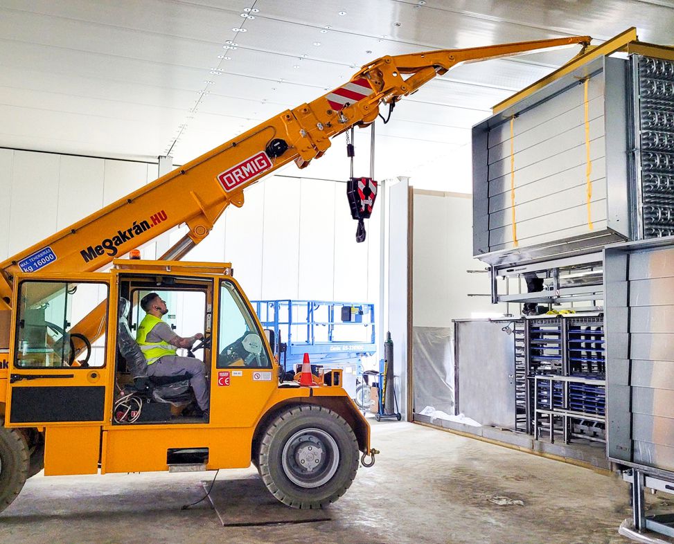 Electric mini cranes for specialist handling in clean and confined spaces