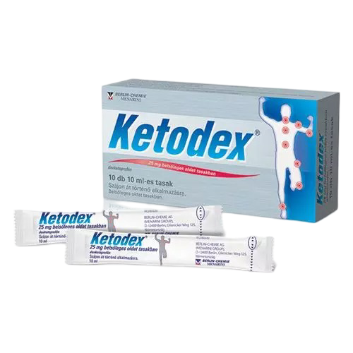 Ketodex 25 mg belsőleges oldat tasakban (10x)