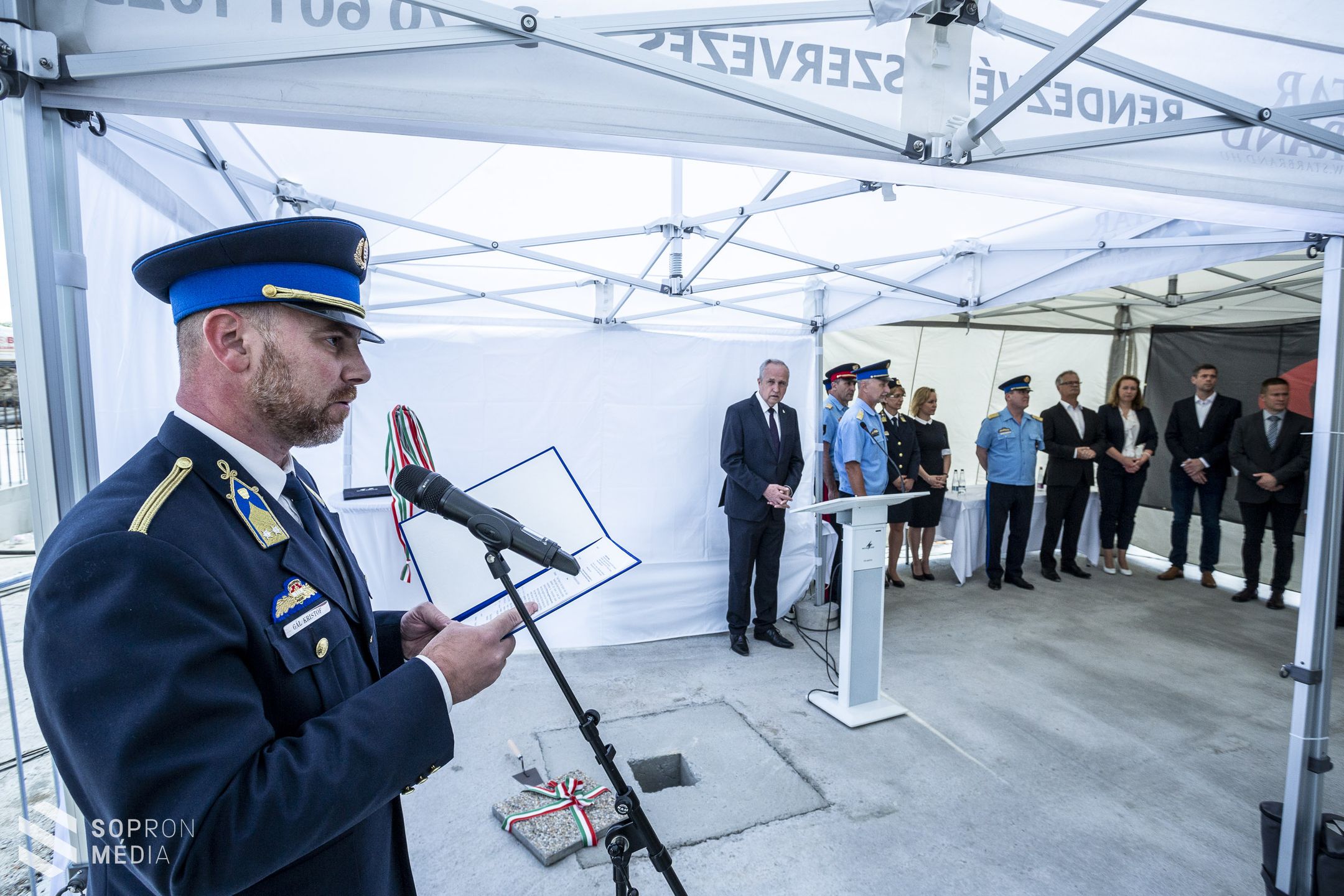 Letették a Sopron Rendészeti Integrált Központ alapkövét