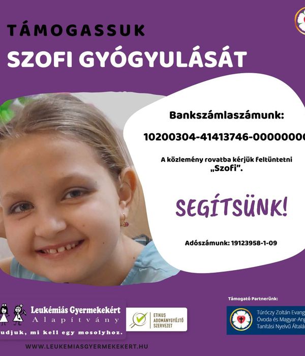 Segítsünk Szofinak!