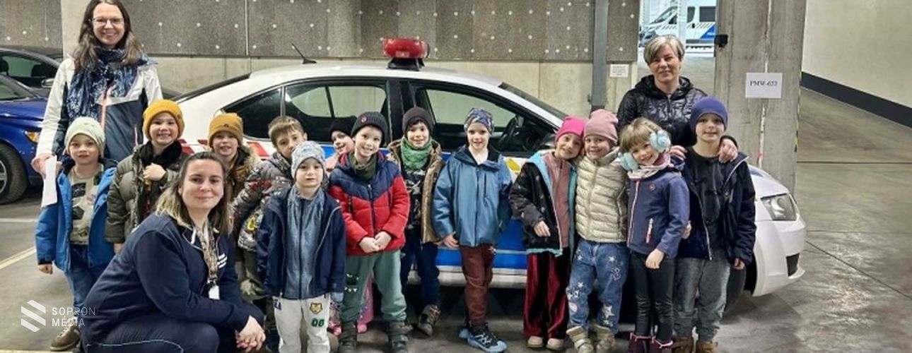 Soproni óvodások látogattak el a Soproni Rendőrkapitányságra