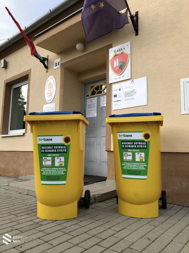 Gyűjtőedények Harkán