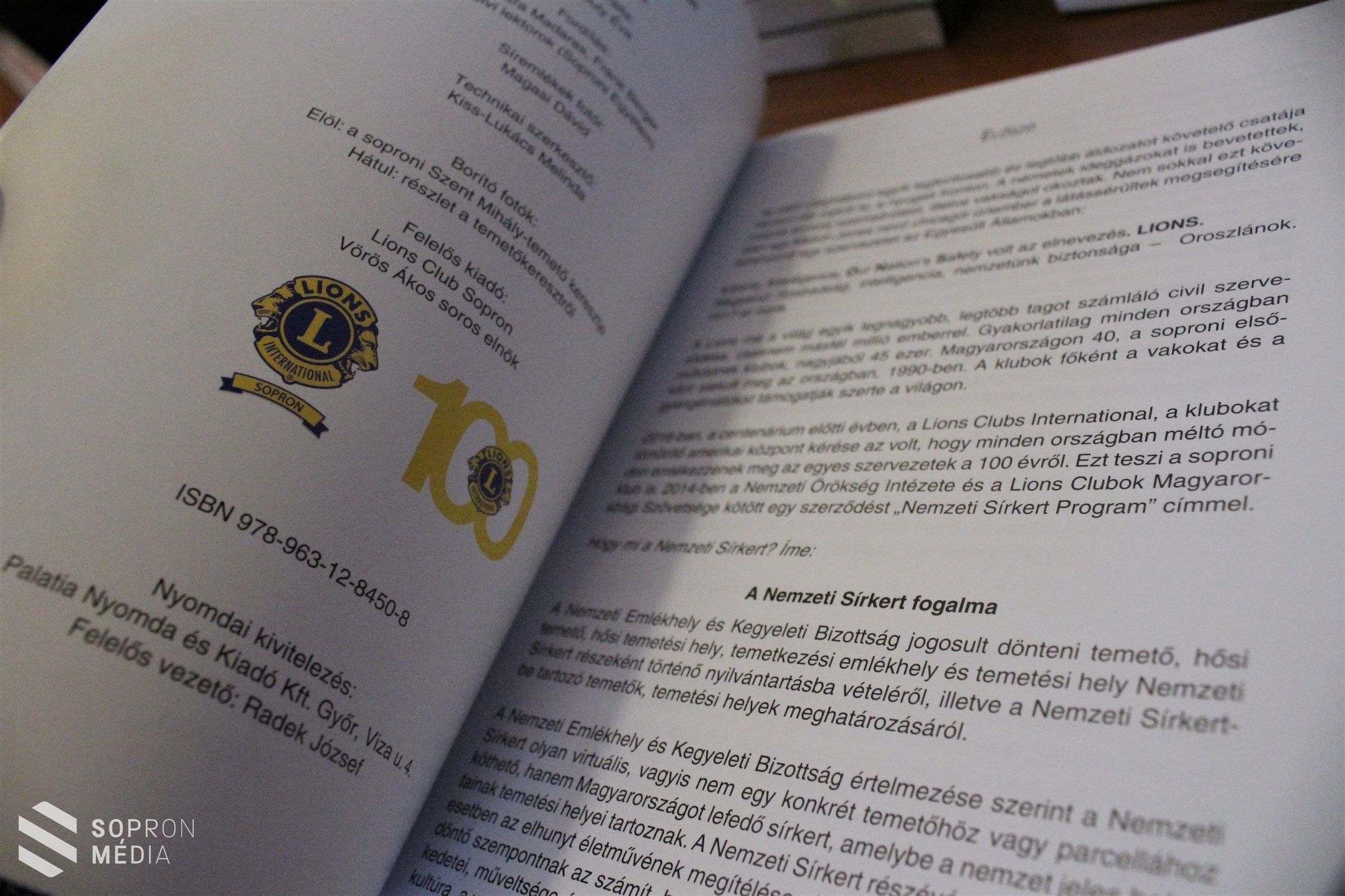 Könyvbemutató: Nemzeti Sírkert - Sopron