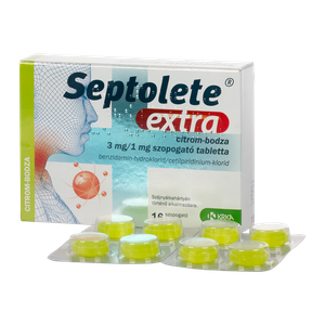 Septolete Extra 3mg/1mg szop.tabl. Citrom-Bodza (16x) termék kép
