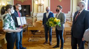 A Magyar Kupa-győztes Sopron Basketet köszöntötte a városvezetés