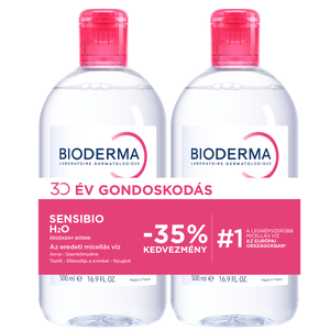 Sensibio H2O arclemosó Micellafesztivál BIODERMA (2x500ml) termék kép