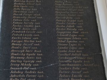 "Hősi halottaink (1914-1921)" - emléktábla a Soproni Egyetemen
