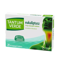 Tantum Verde eukaliptus 3mg szopogató tabletta (20xparaffinos papírban)