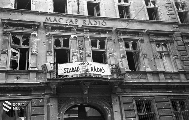 Bródy Sándor utca 5-7., Magyar Rádió. 1956. 