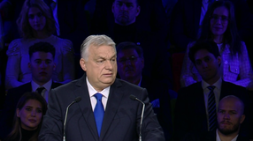 Orbán Viktor az évértékelőn: Ha hagyjuk, hogy a Tisza–Brüsszel–nagytőke koalíció kormányra kerüljön, ki fogják zsebelni a családokat