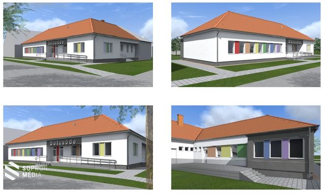 A sopronhorpácsi bölcsőde látványtervei