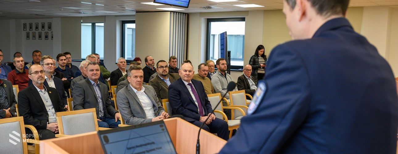 Járási Közbiztonsági Egyeztető Fórumot tartott a Soproni Rendőrkapitányság