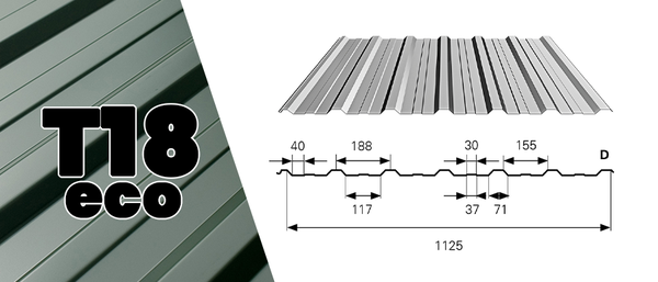 T18 ECO Trapézlemez Tetőre