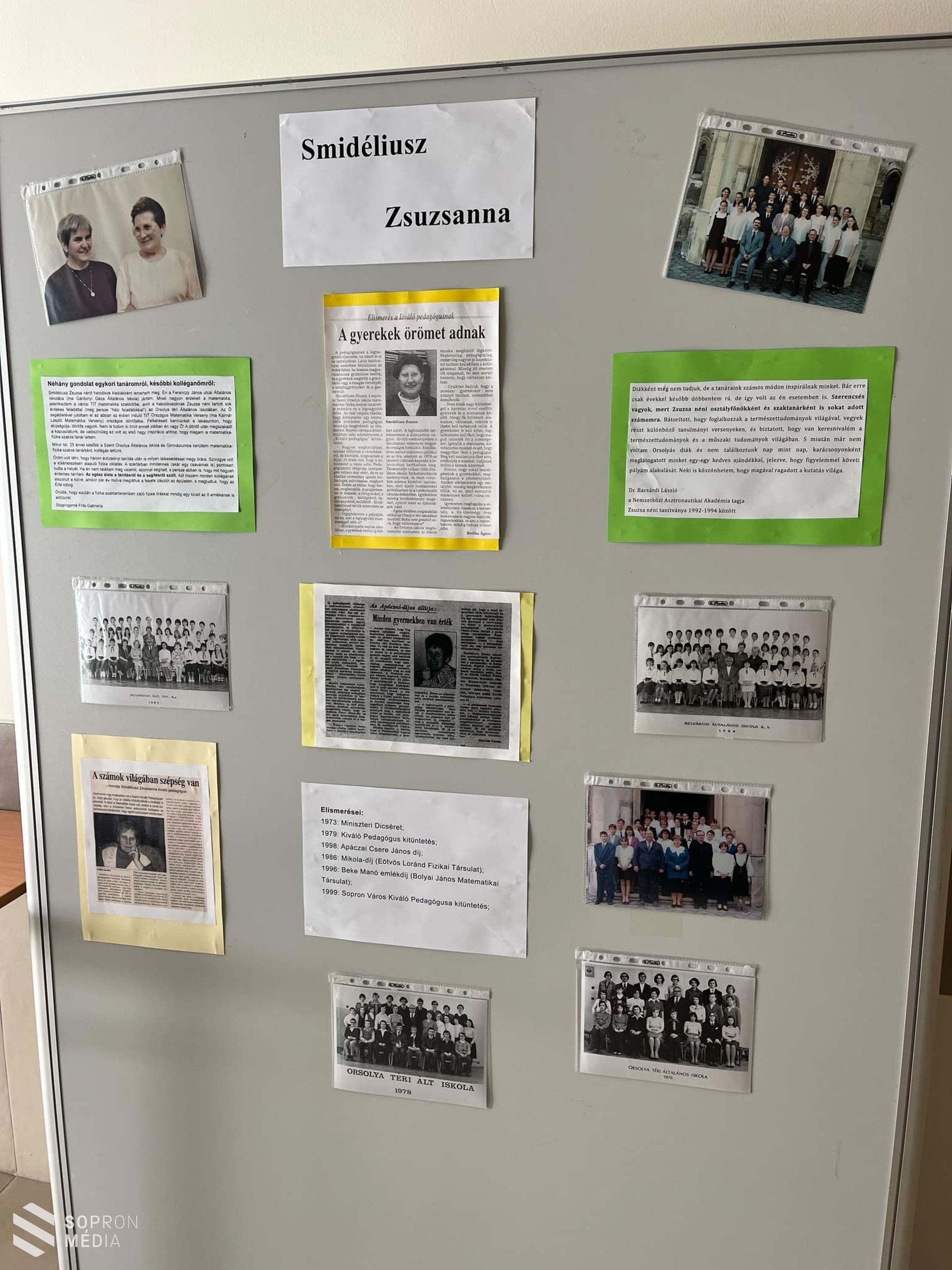 Szaktantermet neveztek el Smidéliusz Zsuzsannáról a Szent Orsolyában