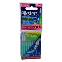 Piksters fogköztisztító kefe zöld Nr6 (10x)