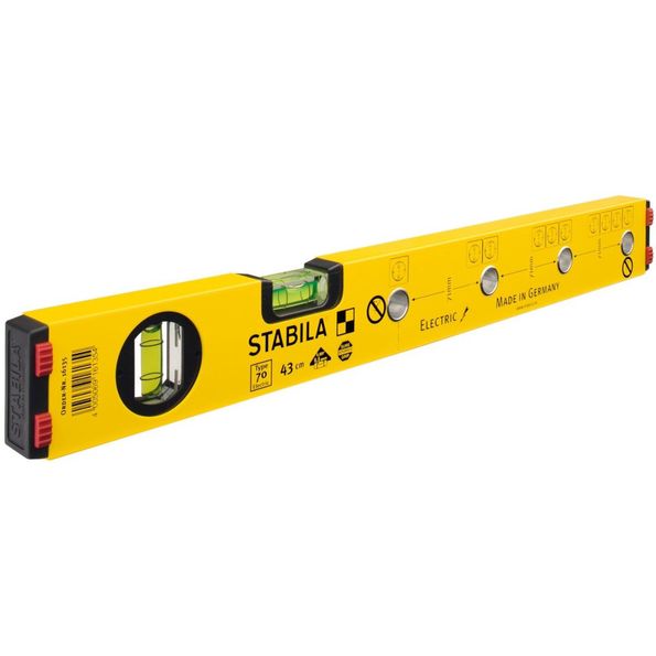 Stabila 70 villanyszerelő vízmérték 43cm