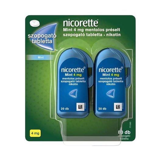 Nicorette Mint 4 mg szopogató tabletta Mentol (80x)