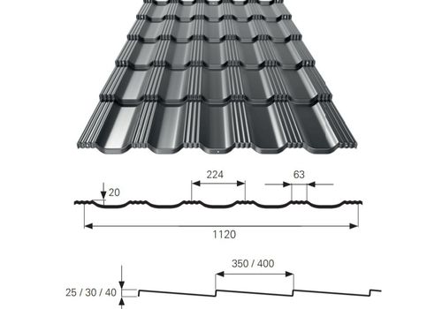 BAVARIA Roof Metall-Dachpfanneen