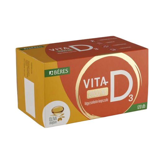 Béres Vita-D3 2000NE lágyzselatin kapszula (120x)