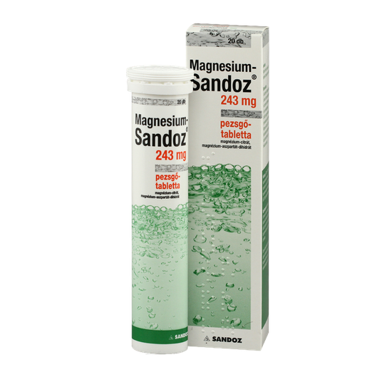Magnesium-Sandoz 243mg pezsgőtabletta (20x)