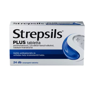 Strepsils Plus tabletta (24x) termék kép