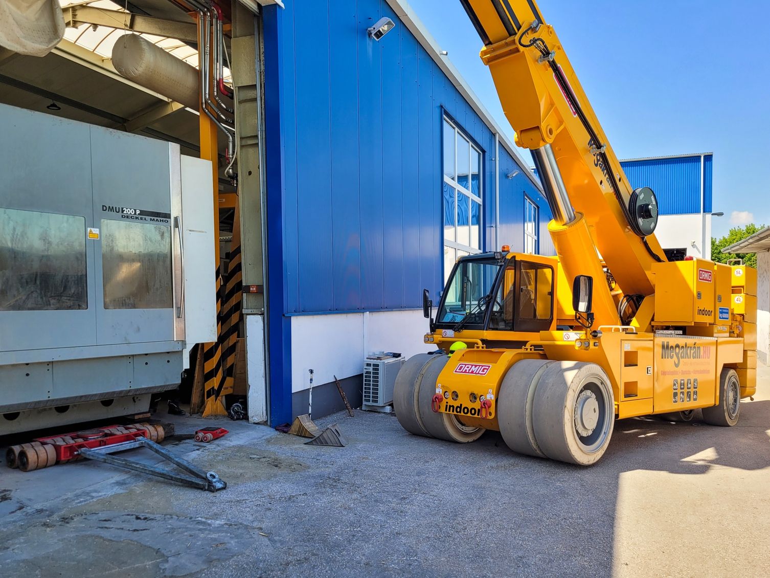 Présgép szállítás, mozgatás, telepítés