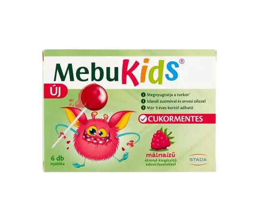 MebuKids nyalóka málna (6x)