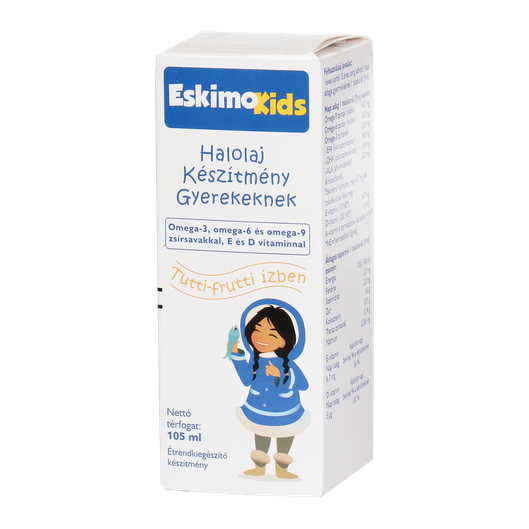 Eskimo Kids étrendkiegészítő olaj Tutti-frutti (105ml)