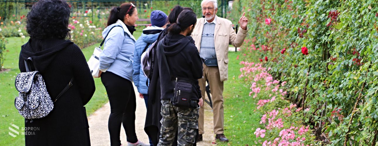Eszterháza rózsakertjét és legszebb kastélytereit mutatták be ingyenes túrákon
