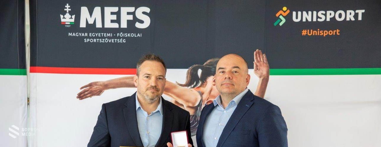 A soproni sportszervező egyetemi elismerése