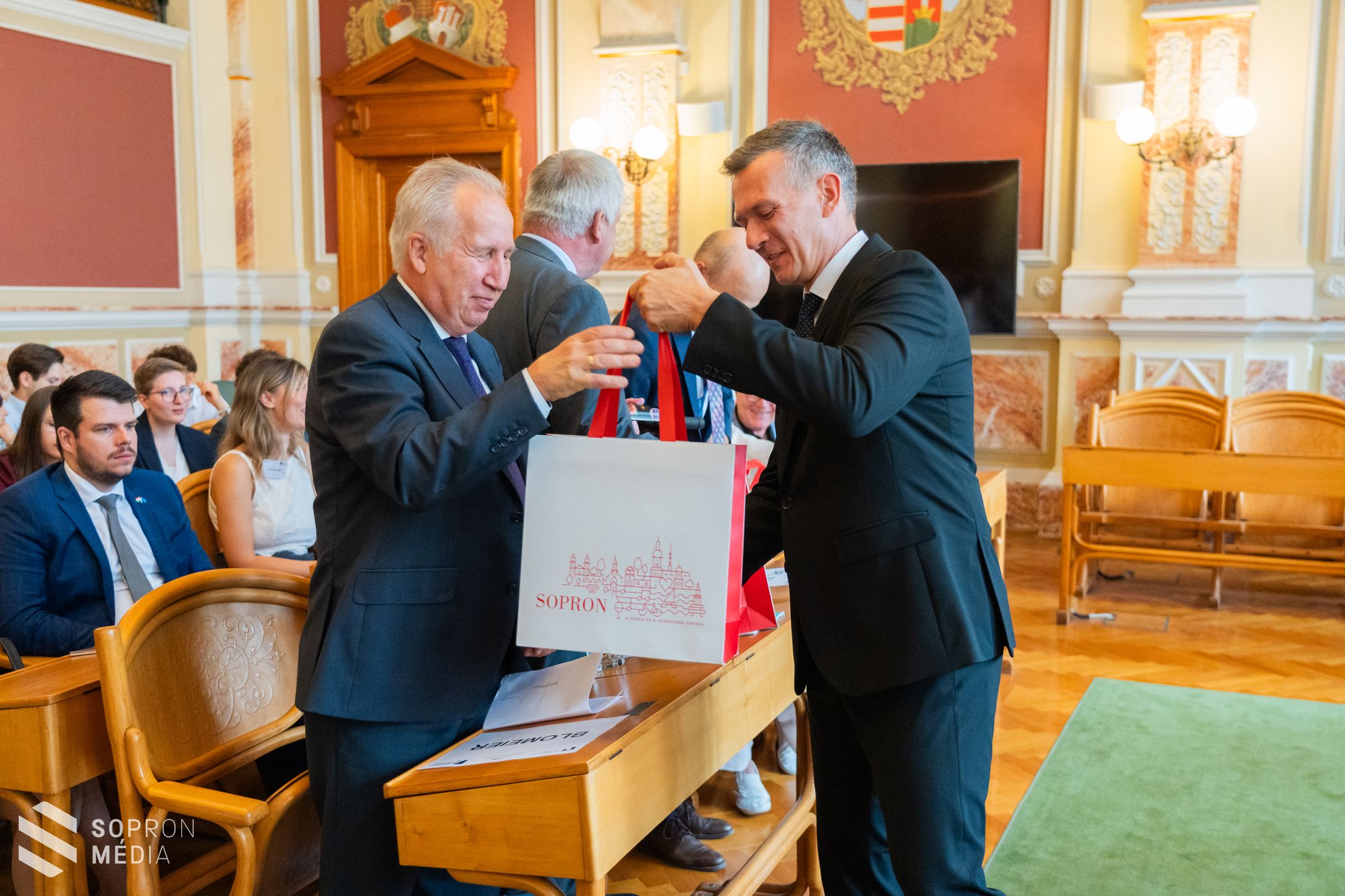 A Páneurópai Piknik évfordulója alkalmából fogadtak német küldöttséget a soproni városházán