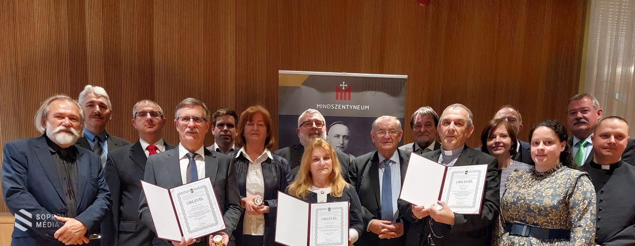 Mindszenty-emlékérmet kapott a nyugalmazott sopronkőhidai parancsnok