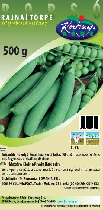 Kifejtőborsó Rajnai törpe 500 g termék képe