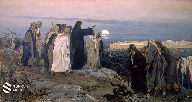 Jézus sír Jeruzsálem felett (Enrique Simonet  (1866–1927)) 