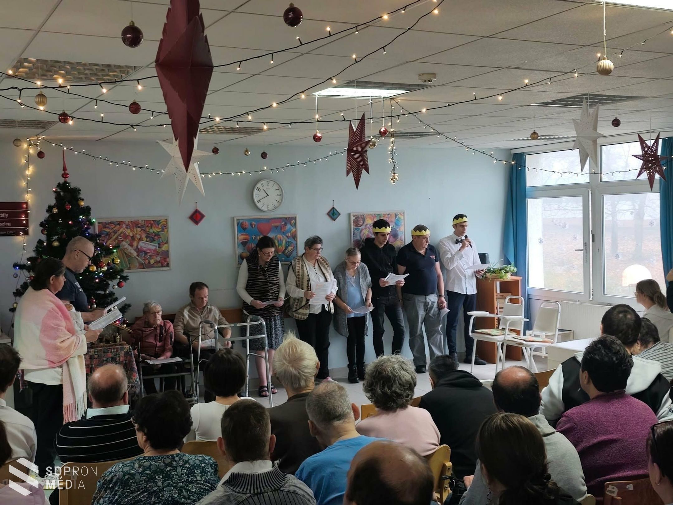 Bensőséges karácsonyi műsor a Pszichiátriai Osztályon