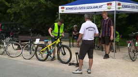 BikeSafe kerékpár-regisztráció a Tómalom fürdőnél