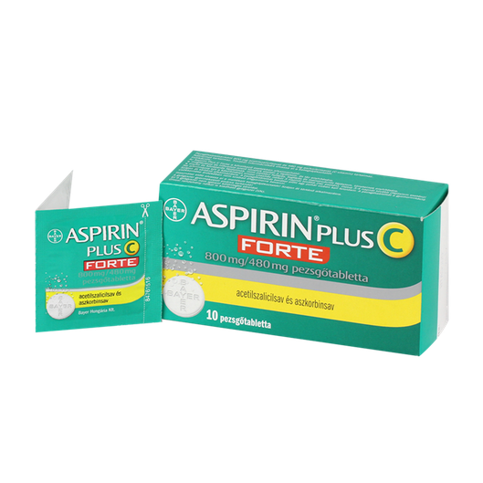 Aspirin Plus C 800 mg/480 mg FORTE pezsgőtabletta (10x)