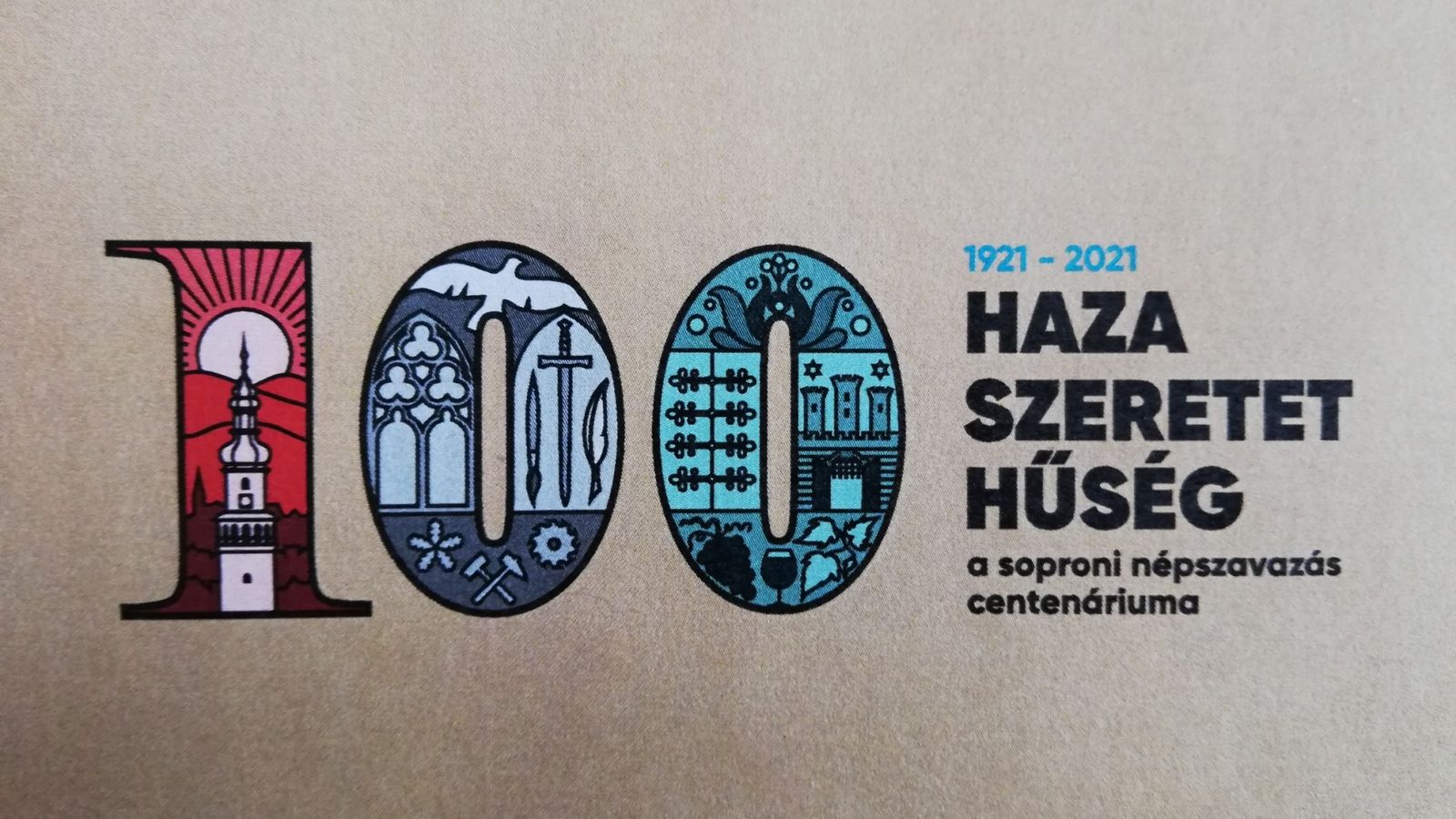 Mit jelképez a centenáriumi logó?