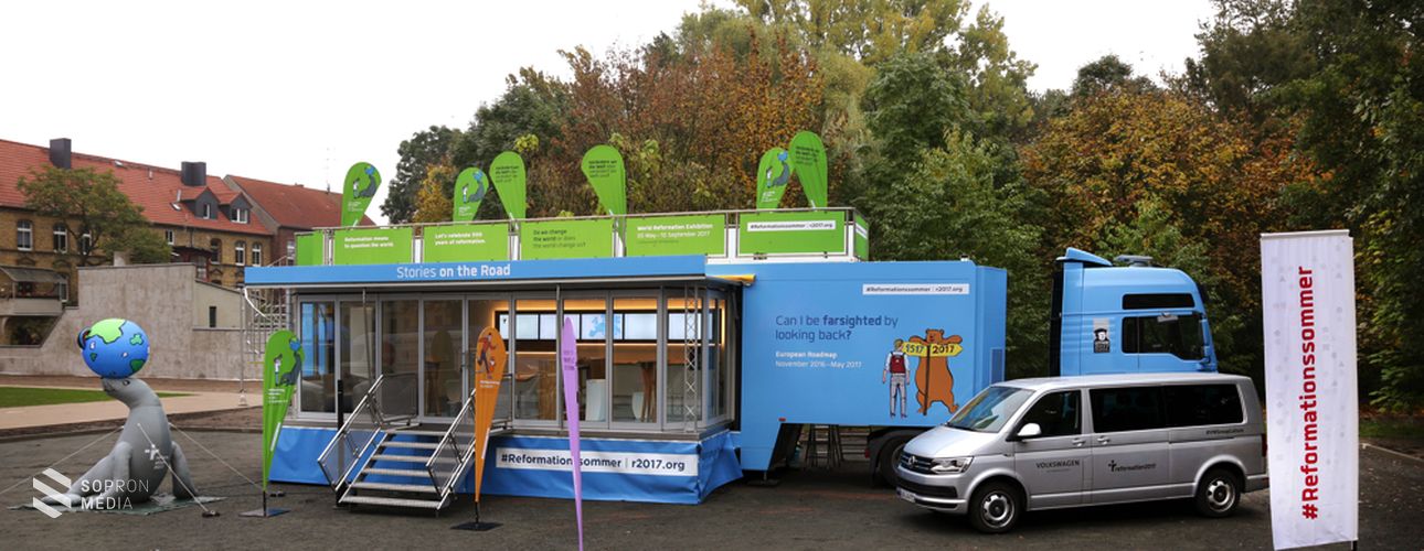 Sopronba érkezik a reformációt népszerűsítő kamion
