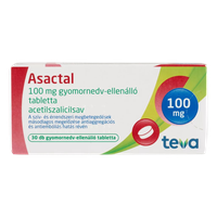 Asactal 100 mg gyomornedv-ellenálló tabletta (30x buborékcsomagolásban)