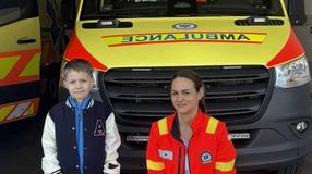 Megható találkozás a soproni mentőállomáson