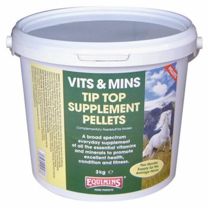 EQUIMINS TIP TOP VITAMIN– Tip Top koncentrált vitamin pellet 3kg